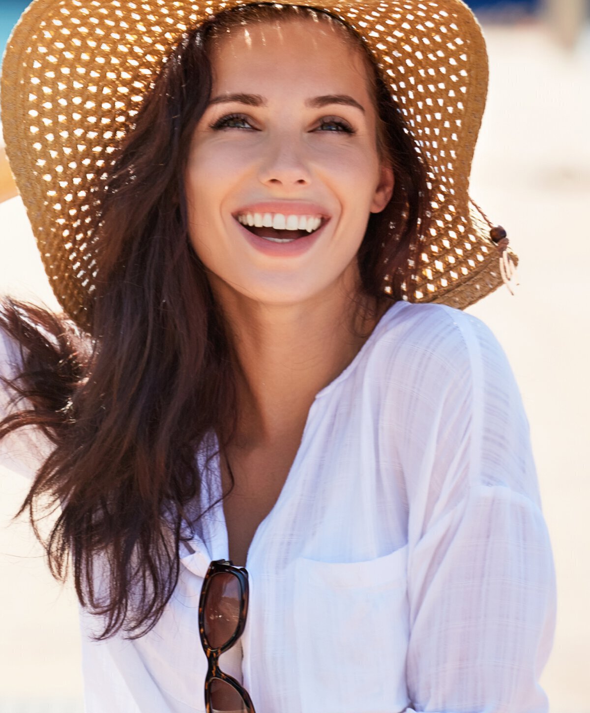 Detroit functional rhinoplasty model smiling